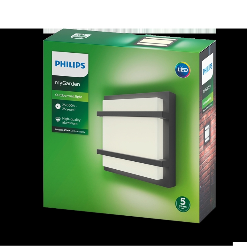 Philips - Iluminação de parede exterior LED LED/12W IP44