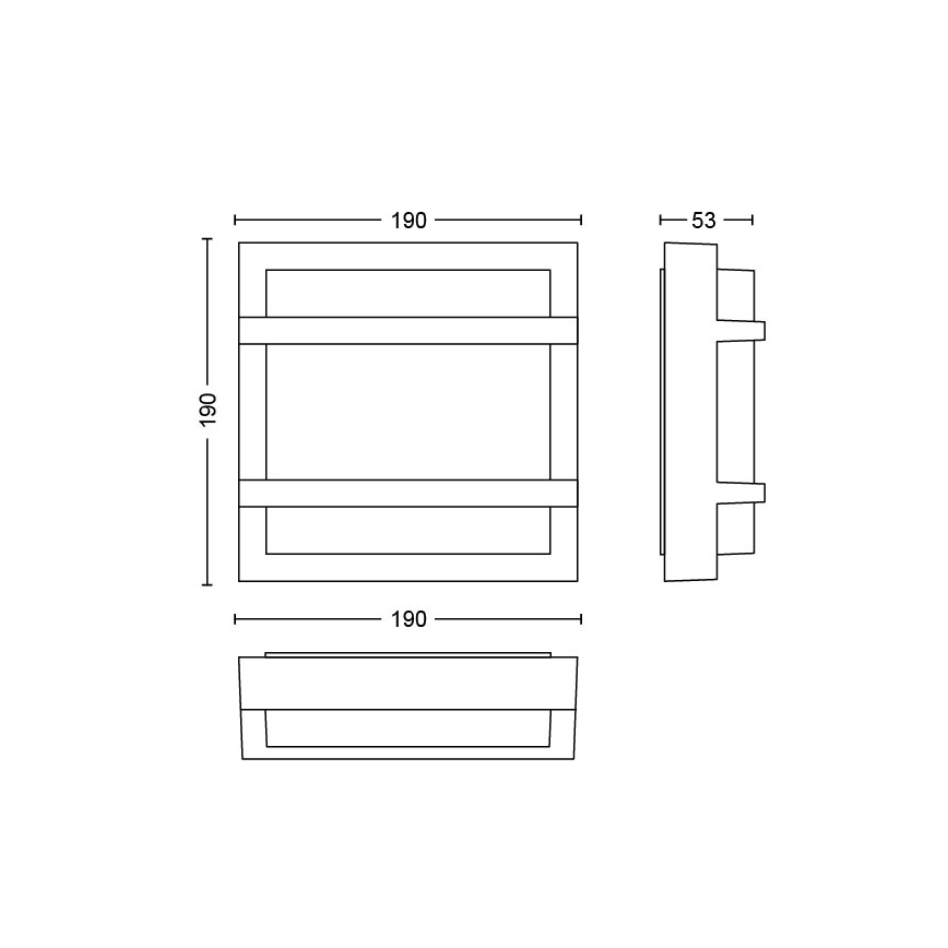 Philips - Iluminação de parede exterior LED LED/12W IP44