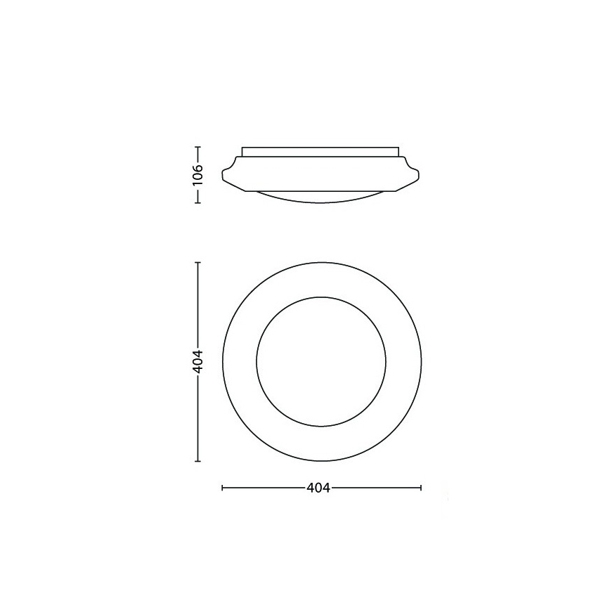 Philips - Iluminação de teto LED 1xLED/22W/230V