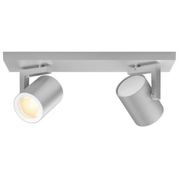 Philips - LED RGBW Foco com regulação Hue ARGENA 2xGU10/5,7W/230V