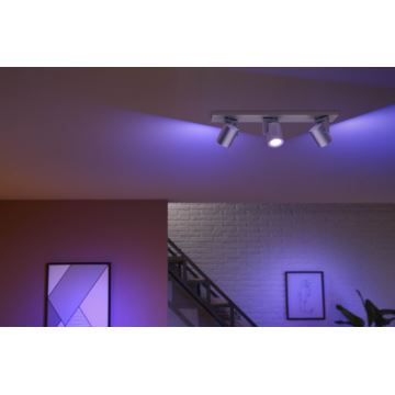 Philips - LED RGBW Foco com regulação Hue ARGENA 3xGU10/5,7W/230V