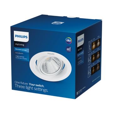 Philips - Foco de encastrar LED 1xLED/7W/230V 4000K