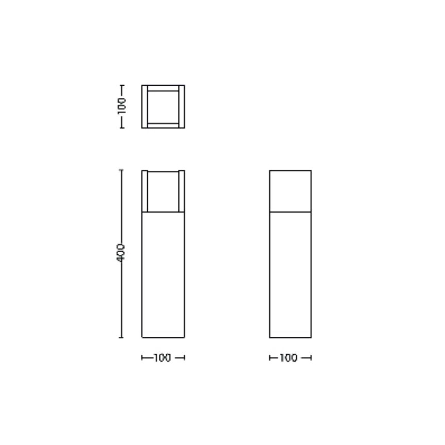 Philips - Candeeiro exterior LED ARBOUR LED/3,8W/230V 40 cm IP44