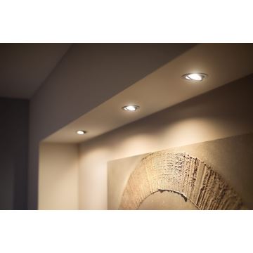 Philips - CONJUNTO 3x Focos LED embutidos com regulação Hue MILLISKIN 1xGU10/4,2W/230 2200-6500K