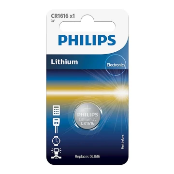 Philips CR1616/00B - Célula de botão de lítio CR1616 MINICELLS 3V 52mAh