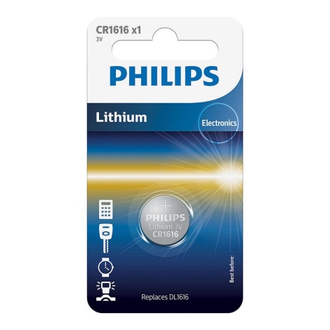 Philips CR1616/00B - Célula de botão de lítio CR1616 MINICELLS 3V 52mAh