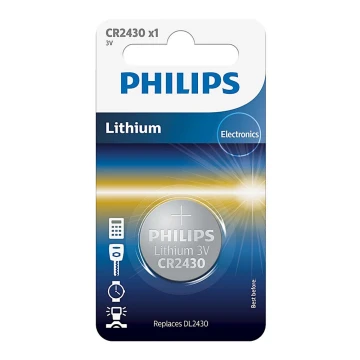 Philips CR2430/00B - Célula de botão de lítio CR2430 MINICELLS 3V 300mAh