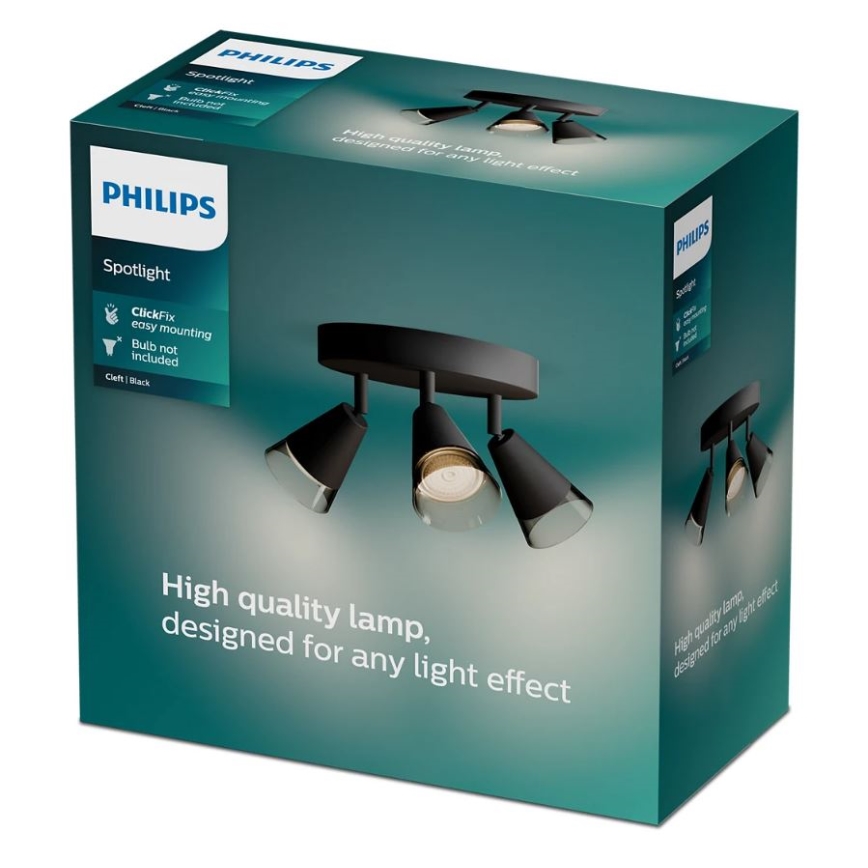 Philips - Foco CLEFT 3xGU10/5W/230V