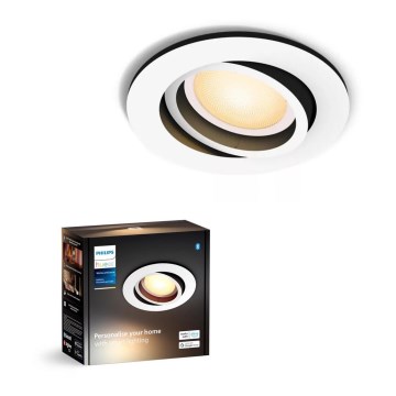 Philips - Foco de encastrar LED com regulação Hue MILLISKIN 1xGU10/4,2W/230V 2200-6500K branco