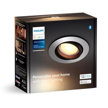 Philips - Foco de encastrar LED com regulação Hue MILLISKIN 1xGU10/4,2W/230V 2200-6500K