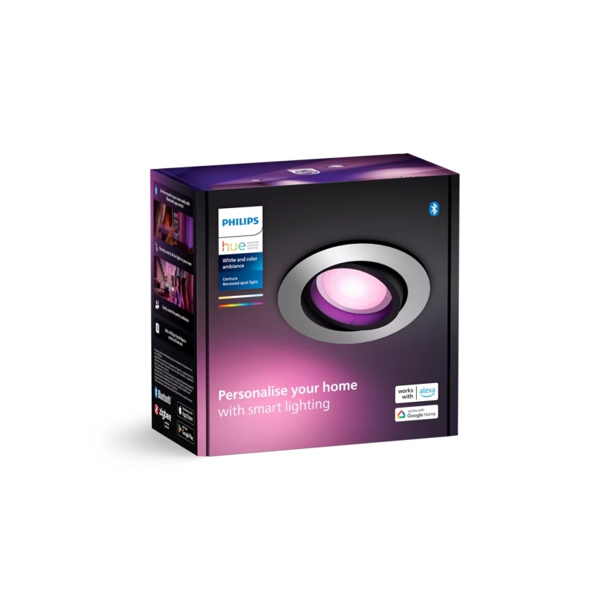 Philips - LED RGBW Foco de encastrar com regulação Hue CENTURA 1xGU10/4,2W/230V 2000-6500K