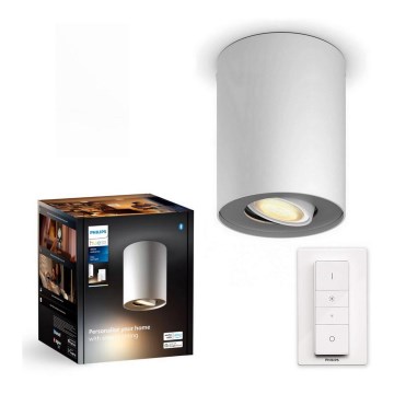 Philips - Foco LED com regulação Hue PILLAR 1xGU10/4,2W/230V 2200-6500K + comando branco