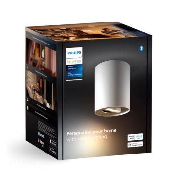 Philips - Foco LED com regulação Hue PILLAR 1xGU10/4,2W/230V 2200-6500K branco