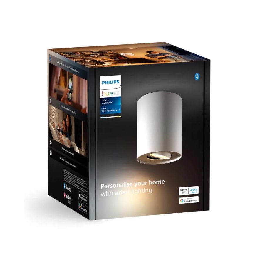 Philips - Foco LED com regulação Hue PILLAR 1xGU10/4,2W/230V 2200-6500K branco