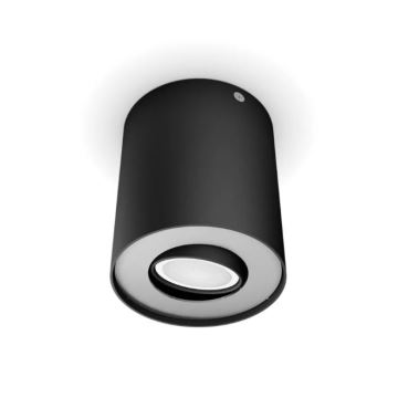 Philips - Foco LED com regulação Hue PILLAR 1xGU10/4,2W/230V 2200-6500K + comando preto