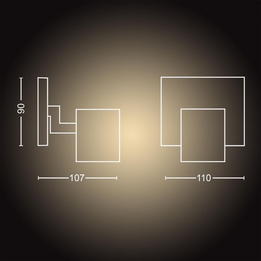 Philips - Foco LED com regulação Hue RUNNER 1xGU10/4,2W/230V 2200-6500K branco