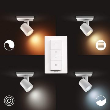 Philips - Foco LED com regulação Hue RUNNER 1xGU10/4,2W/230V 2200-6500K + comando branco