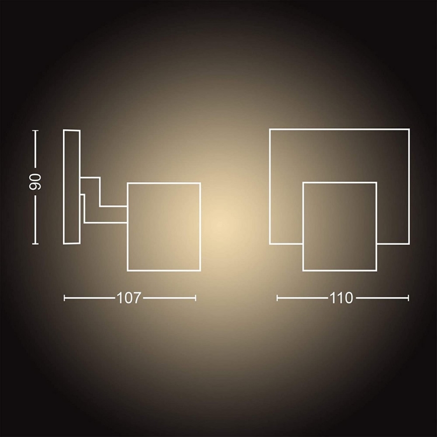 Philips - Foco LED com regulação Hue RUNNER 1xGU10/4,2W/230V 2200-6500K + comando branco