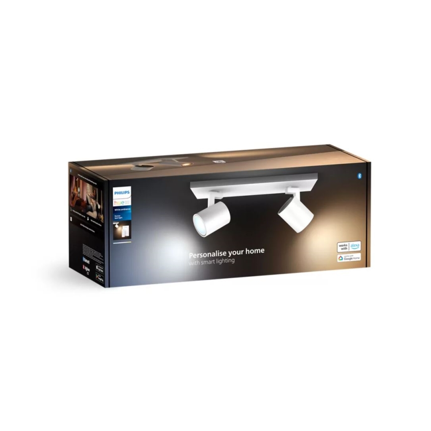 Philips - Foco LED com regulação Hue RUNNER 2xGU10/4,2W/230V 2200-6500K + comando branco