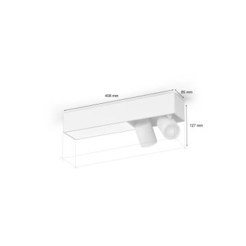 Philips - Foco LED RGBW com regulação Hue CENTRIS 2xGU10/4,2W/230V+ LED/11W