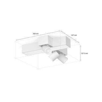 Philips - Foco LED RGBW com regulação Hue CENTRIS 3xGU10/4,2W/230V + LED/11W 2000-6500K