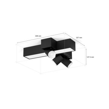 Philips - Foco LED RGBW com regulação Hue CENTRIS 3xGU10/4,2W/230V + LED/11W 2000-6500K