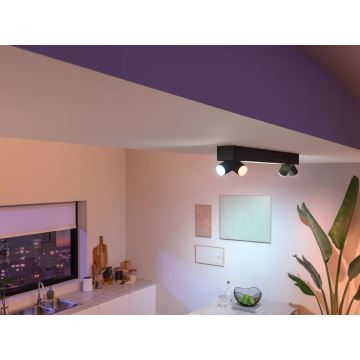 Philips - Foco LED RGBW com regulação Hue CENTRIS 4xGU10/4,2W/230V + LED/11W 2000-6500K