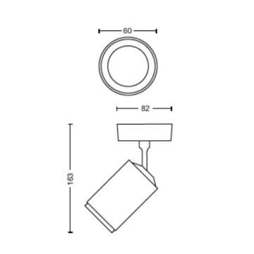 Philips - Foco LED RGBW com regulação Hue FUGATO 1xGU10/4,2W/230V 2000-6500K preto