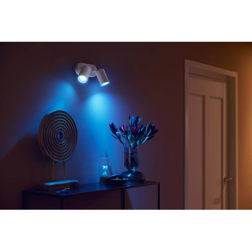 Philips - Foco LED RGBW com regulação Hue FUGATO 2xGU10/4,2W/230V 2000-6500K branco