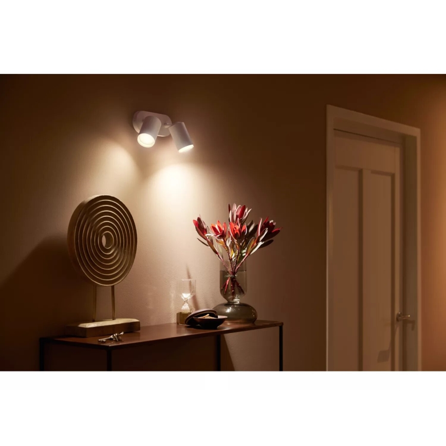 Philips - Foco LED RGBW com regulação Hue FUGATO 2xGU10/4,2W/230V 2000-6500K branco