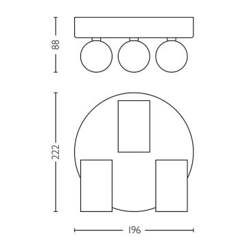 Philips - Foco para casa de banho IDRIS 3xGU10/5W/230V IP44 branco