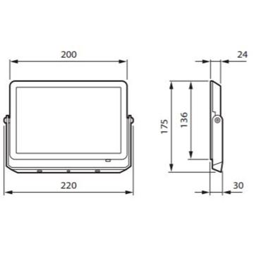 Philips - Holofote LED DECOFLOOD LED/50W/230V IP65