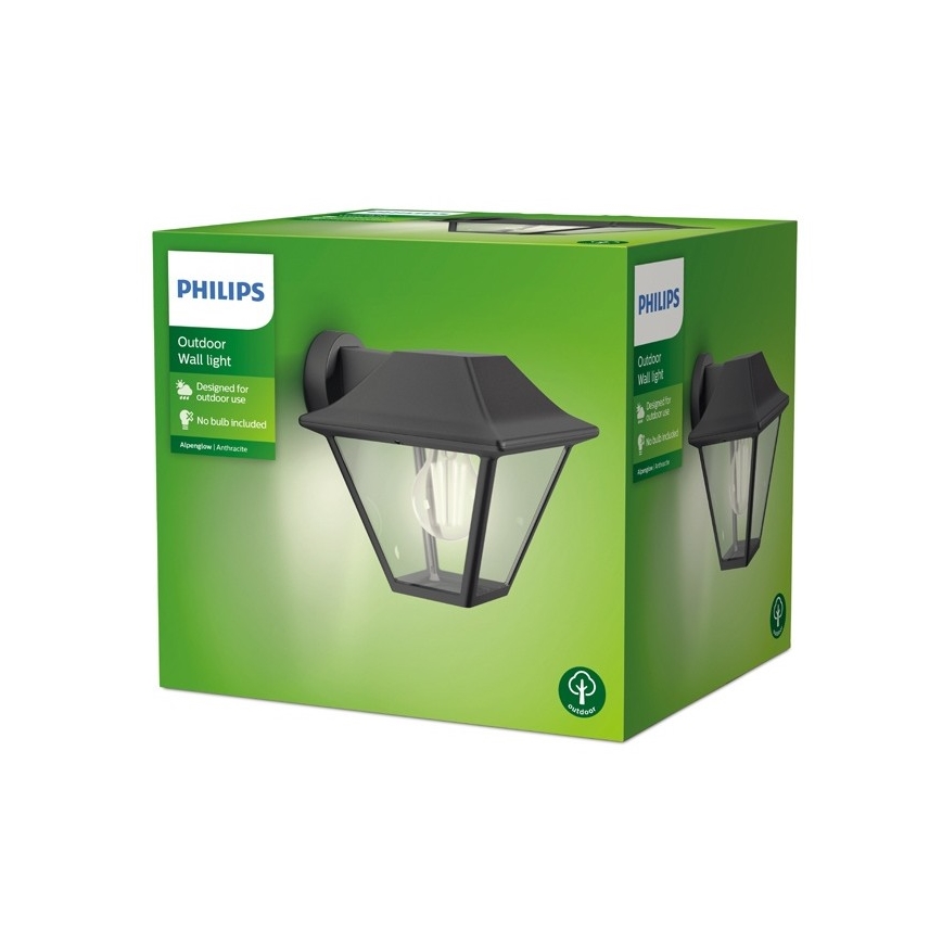 Philips - Iluminação de parede exterior 1xE27/60W/230V IP44