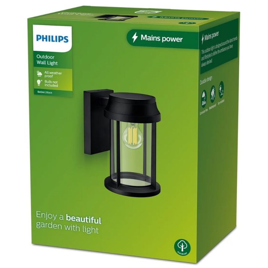 Philips - Iluminação de parede exterior BELLINI 1xE27/25W/230V IP44