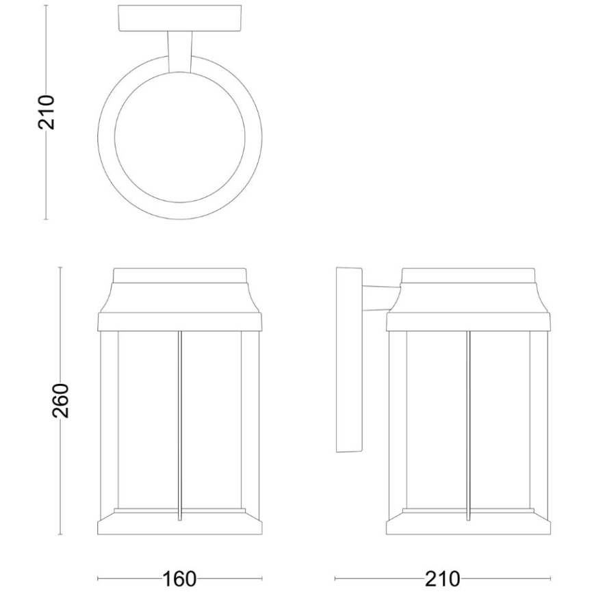 Philips - Iluminação de parede exterior BELLINI 1xE27/25W/230V IP44