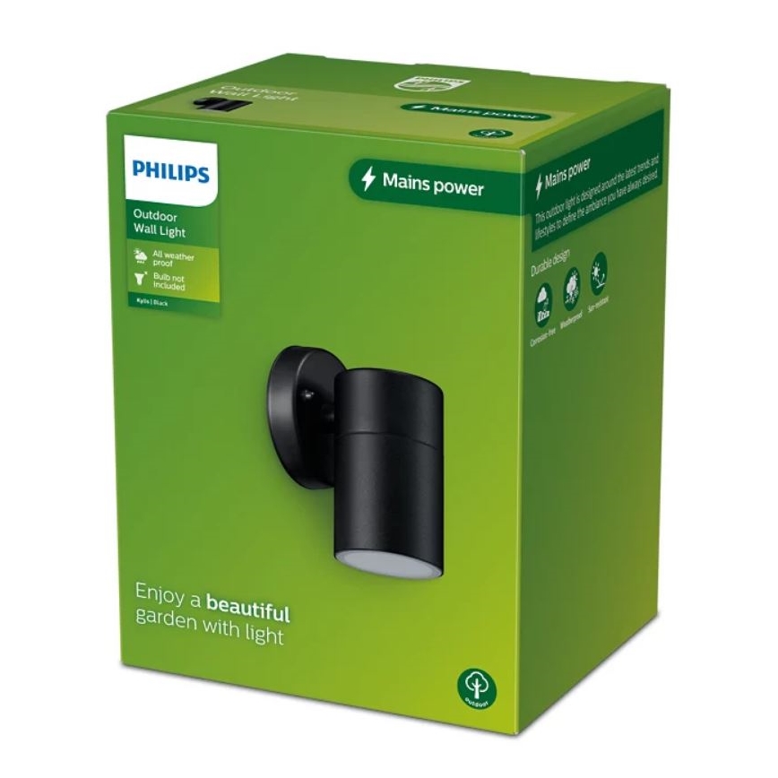 Philips - Iluminação de parede exterior KYLIS 1xGU10/25W/230V IP44