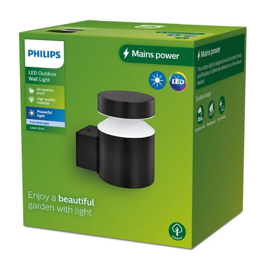 Philips - Iluminação de parede exterior LED LAVEN LED/6W/230V 4000K IP44