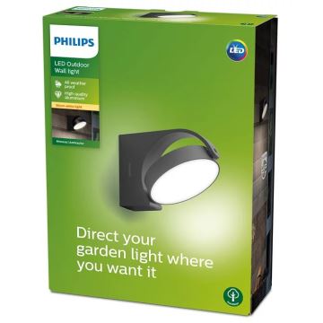 Philips - Iluminação de parede exterior LED LED/7W/230V 2700K IP44