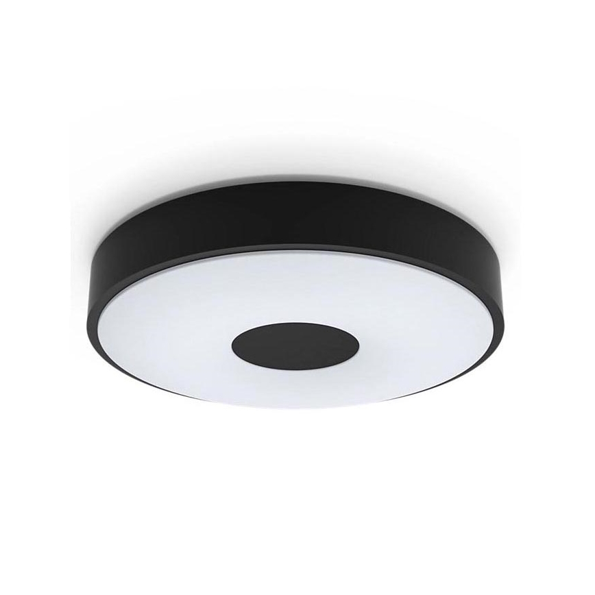 Philips - Iluminação de teto LED com regulação COINER LED/24W/230V 2700K preto