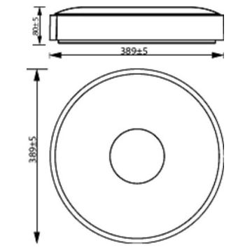 Philips - Iluminação de teto LED com regulação COINER SCENE SWITCH LED/24W/230V 4000K branco