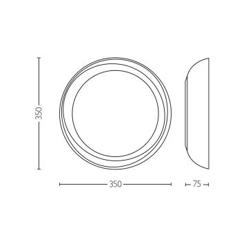 Philips - Iluminação de teto LED com regulação FLETA LED/10W/230V 2700K branco