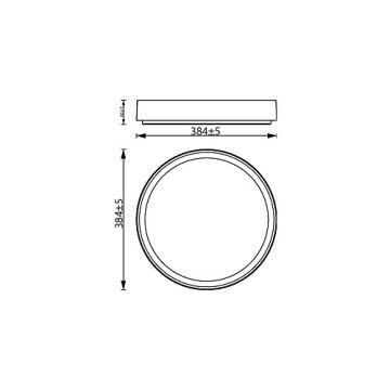 Philips - Iluminação de teto LED com regulação HANNO LED/24W/230V 2700K branco