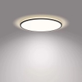 Philips - Iluminação de teto LED com regulação SCENE SWITCH LED/18W/230V diâmetro 30 cm 4000K preto