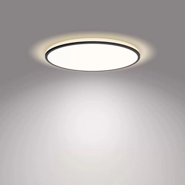 Philips - Iluminação de teto LED com regulação SCENE SWITCH LED/18W/230V diâmetro 30 cm 4000K preto