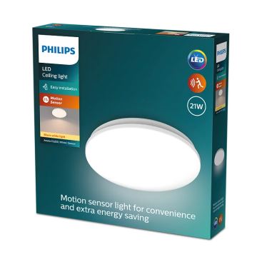 Philips - Iluminação de teto LED com sensor ACUNA LED/21W/230V 2700K