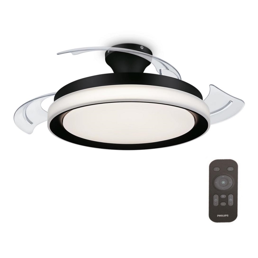 Philips-Iluminação de teto LED com uma ventoinha BLISS LED/35W/230V 5500/4000/2700K preto + comando