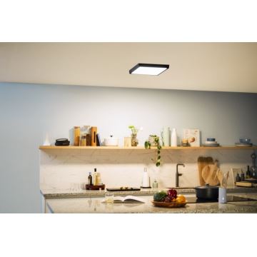 Philips - Iluminação de teto LED LED/20W/230V 2700K preta