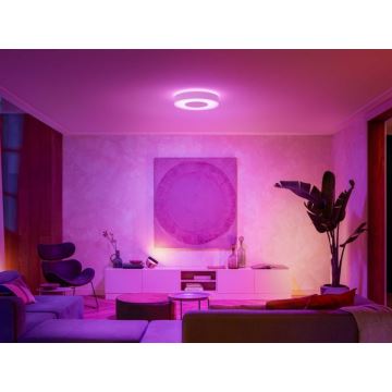 Philips - Iluminação de teto LED RGB com regulação Hue INFUSE LED/52,5W/230V 2000-6500K d. 425 mm branca