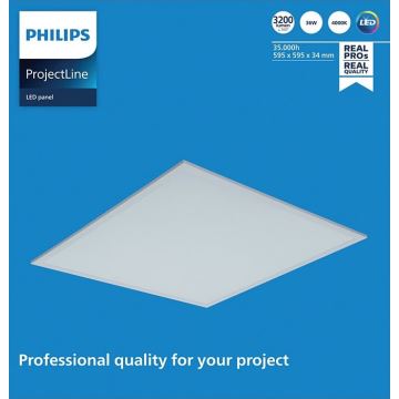 Philips - Painel de encastrar LED PROJECTLINE LED/36W/230V 59,5x59,5 cm