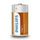 Philips R14L2B/10 - 2 pçs Pilha de cloreto de zinco C LONGLIFE 1,5V 2800mAh